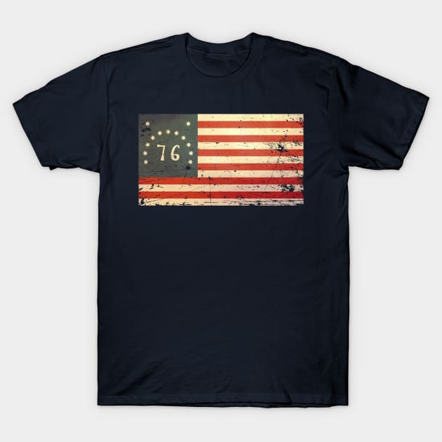 USA Bennington Flag - Vintage T-Shirt by The Libertarian Frontier 